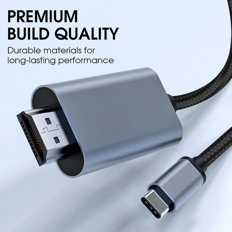 📢📢50 % Rabatt!!  ⏰⚡ 4K Ultra HD Typ-C auf HDMI Screen-Mirroring-Adapter – Plug & Play, kein Treiber nötig | 🎬 Großes Kino & mehr für Ihr Laptop/Handy!