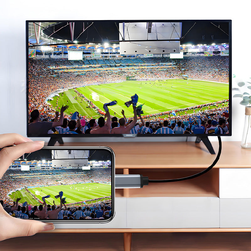 📢📢50 % Rabatt!!  ⏰⚡ 4K Ultra HD Typ-C auf HDMI Screen-Mirroring-Adapter – Plug & Play, kein Treiber nötig | 🎬 Großes Kino & mehr für Ihr Laptop/Handy!