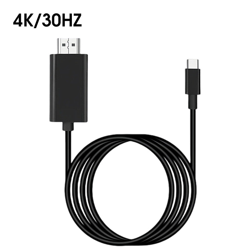 📢📢50 % Rabatt!!  ⏰⚡ 4K Ultra HD Typ-C auf HDMI Screen-Mirroring-Adapter – Plug & Play, kein Treiber nötig | 🎬 Großes Kino & mehr für Ihr Laptop/Handy!