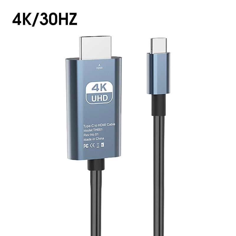 📢📢50 % Rabatt!!  ⏰⚡ 4K Ultra HD Typ-C auf HDMI Screen-Mirroring-Adapter – Plug & Play, kein Treiber nötig | 🎬 Großes Kino & mehr für Ihr Laptop/Handy!