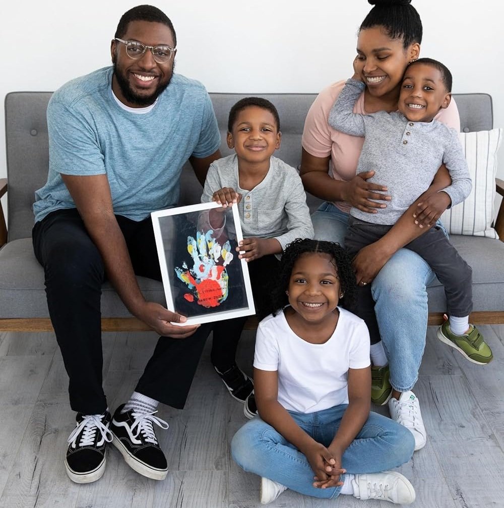 🎁 Das beste Geschenk – Handabdruck-Set für die Familie  🖐️🎨 Ungiftig, geruchslos & unbedenklich👨‍👩‍👧‍👦💝
