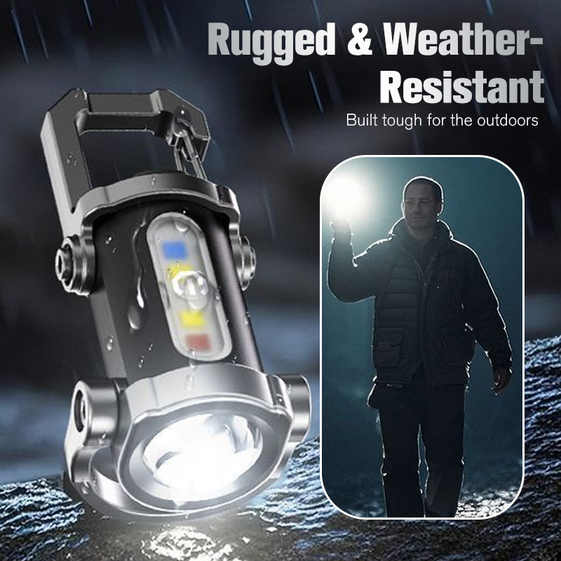 🔥🎁 2+1 GRATIS!!🥳💞 50K+ VERKAUFT! 🔦💡 Tragbare, wiederaufladbare, helle Schlüsselanhänger-Taschenlampe