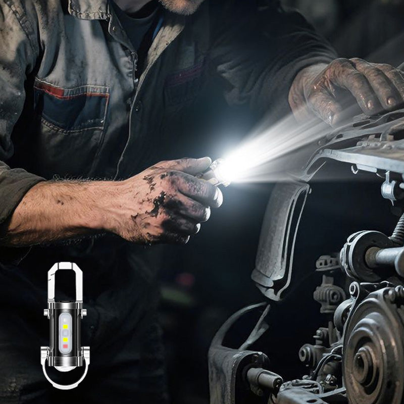 🔥🎁 2+1 GRATIS!!🥳💞 50K+ VERKAUFT! 🔦💡 Tragbare, wiederaufladbare, helle Schlüsselanhänger-Taschenlampe