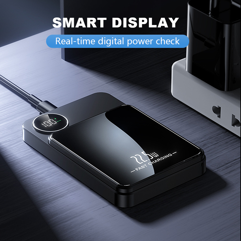 📢📢50 % Rabatt!!🥳💞 50K+ VERKAUFT! ⚡🔋 22,5 W 10.000 mAh Magnetisches Slim Powerbank