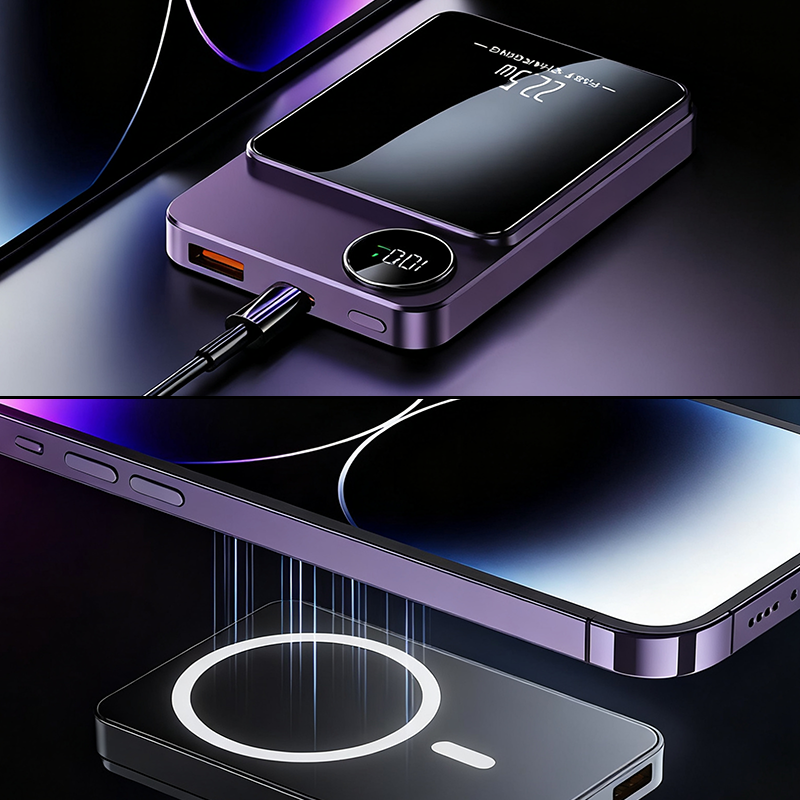 📢📢50 % Rabatt!!🥳💞 50K+ VERKAUFT! ⚡🔋 22,5 W 10.000 mAh Magnetisches Slim Powerbank