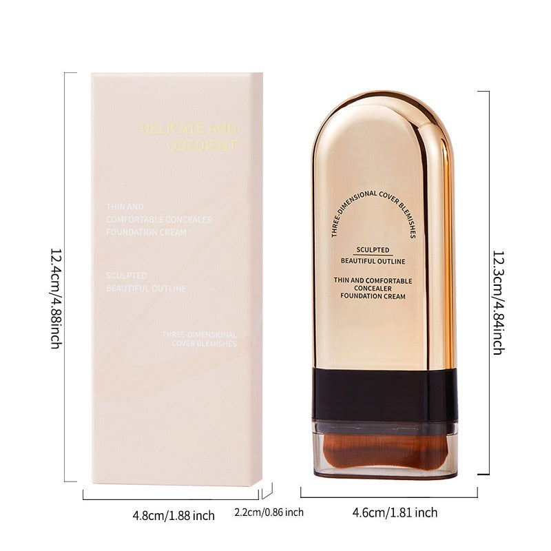 📢📢50 % Rabatt!! ⏰🎀 Foundation-Stick mit Pinsel - Feuchtig & natürlich, Kein Verkleben, kein Verblassen | Für einen natürlichen, ebenmäßigen Teint in Sekunden🌸✨
