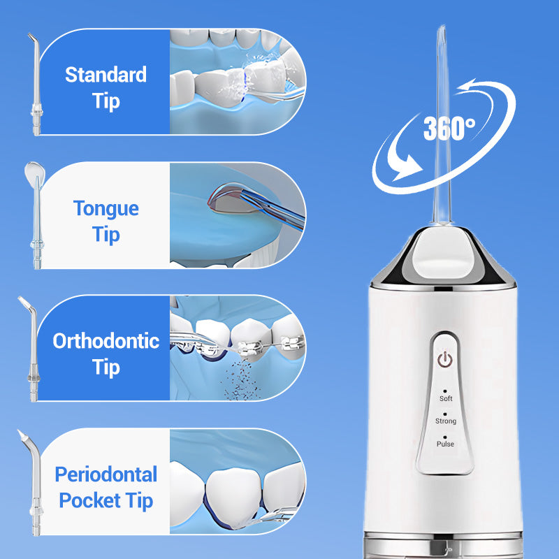 📢📢50 % Rabatt!! ⏰ Portable Oral Irrigator – Water Flosser! 💧🦷