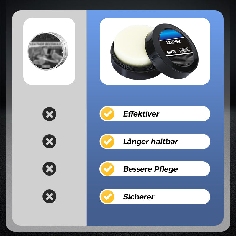 🧼 KAUFEN 2 ERHALTEN 1! ✨ Premium 2-in-1-Lederreiniger und -pfleger Creme - Tiefenreinigung mit Natürlichen Ölen für Möbel, Autositze & Accessoires 🛋️🌟