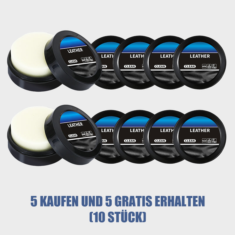 🧼 KAUFEN 2 ERHALTEN 1! ✨ Premium 2-in-1-Lederreiniger und -pfleger Creme - Tiefenreinigung mit Natürlichen Ölen für Möbel, Autositze & Accessoires 🛋️🌟