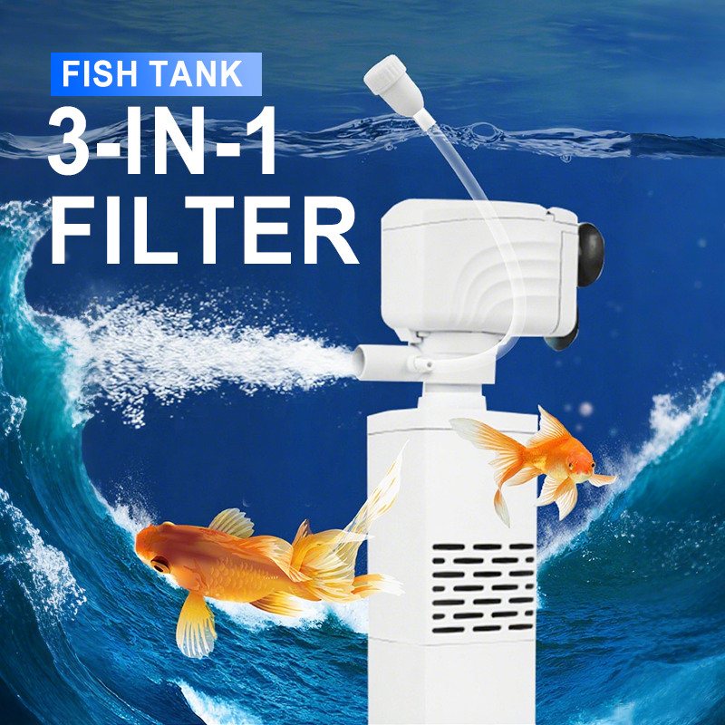 🔥🐠 3-in-1-Filter für Aquarien – Filtration, Sauerstoffierung und Wasserpumpung