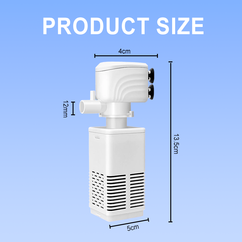 🔥🐠 3-in-1-Filter für Aquarien – Filtration, Sauerstoffierung und Wasserpumpung