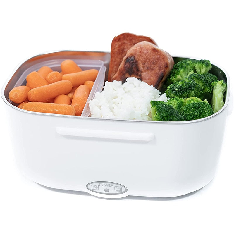 🍱 50% RABATT! 🔥 Tragbare Heiz-Lunchbox mit Edelstahl-Einsatz – Trockene Erwärmung, 12V/220V & doppelte Spannung – Ideal für Auto, Büro & Reisen ⚡
