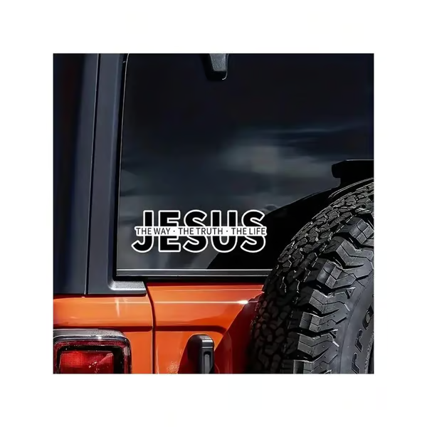 💥LETZTER TAG DES AUSVERKAUFS 50 % RABATT💥Jesus – Der Weg, die Wahrheit, das Leben Christlicher Vinyl-Aufkleber für Autos