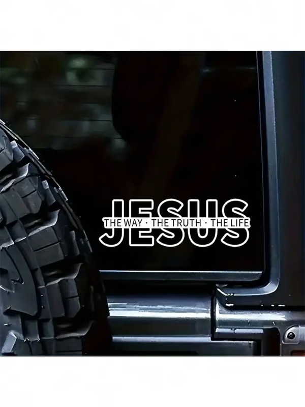 💥LETZTER TAG DES AUSVERKAUFS 50 % RABATT💥Jesus – Der Weg, die Wahrheit, das Leben Christlicher Vinyl-Aufkleber für Autos