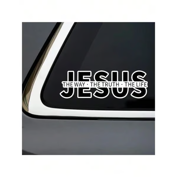 💥LETZTER TAG DES AUSVERKAUFS 50 % RABATT💥Jesus – Der Weg, die Wahrheit, das Leben Christlicher Vinyl-Aufkleber für Autos