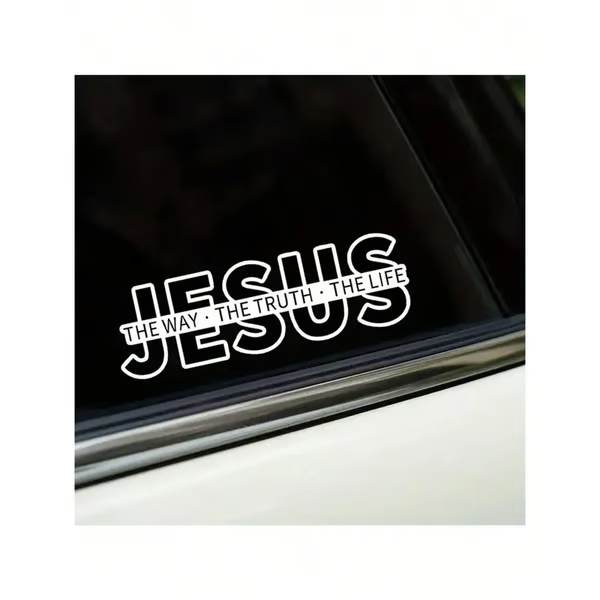 💥LETZTER TAG DES AUSVERKAUFS 50 % RABATT💥Jesus – Der Weg, die Wahrheit, das Leben Christlicher Vinyl-Aufkleber für Autos