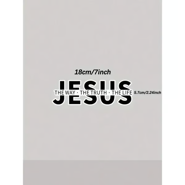 💥LETZTER TAG DES AUSVERKAUFS 50 % RABATT💥Jesus – Der Weg, die Wahrheit, das Leben Christlicher Vinyl-Aufkleber für Autos