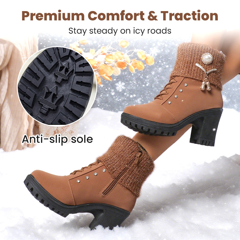 ❄️ ZUM HALBEN PREIS durch den Winter! 👢 Die warm gefütterte Allround-Stiefelette mit robustem Blockabsatz. Stylisch, vielseitig & immer warm – zu Jeans, Kleid oder Rock.