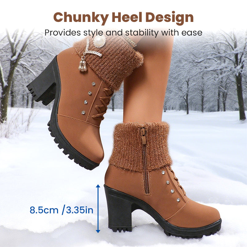 ❄️ ZUM HALBEN PREIS durch den Winter! 👢 Die warm gefütterte Allround-Stiefelette mit robustem Blockabsatz. Stylisch, vielseitig & immer warm – zu Jeans, Kleid oder Rock.