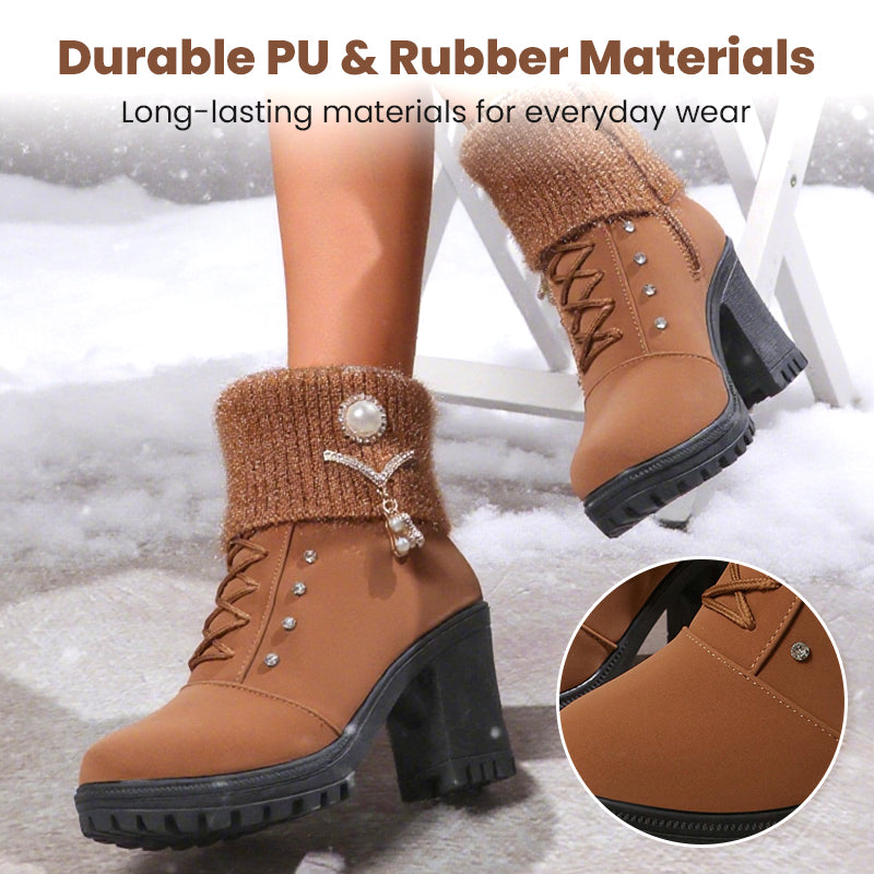 ❄️ ZUM HALBEN PREIS durch den Winter! 👢 Die warm gefütterte Allround-Stiefelette mit robustem Blockabsatz. Stylisch, vielseitig & immer warm – zu Jeans, Kleid oder Rock.
