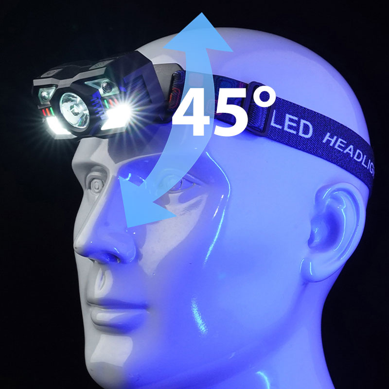 📢📢50 % Rabatt!! ⏰💡 Wiederaufladbare Stirnlampe mit Sensor | 5 Modi