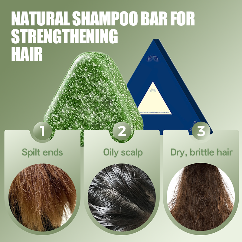 📢📢50 % Rabatt!! ⏰💖 Natürliches festes Shampoo zur Stärkung der Haare - Nährt die Haarwurzel, reduziert Haarbruch & verleiht gesunden Glanz🌿