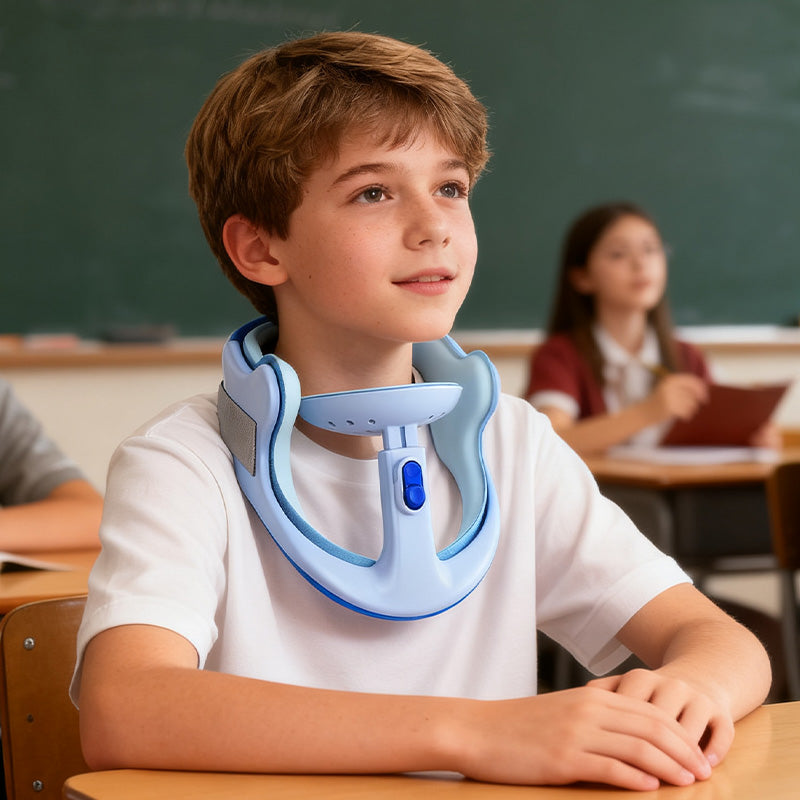 🥳2026 HEISSER VERKAUF🥳💞ÜBER 50.000 VERKAUFT!🧒🦴 50 % RABATT! Kinder-Haltungskorrektur – 4-Wege-Unterstützung, 15-fach höhenverstellbar. Leicht und atmungsaktiv. Hilft Kindern, aufrecht zu sitzen, bequem zu lesen und zu lernen! 📚✨