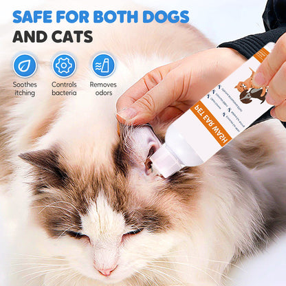 🐾 2 KAUFEN, 1 GRATIS! ✨ Der beruhigende Ohrenreiniger für sensible Hunde & Katzen - Mit hautberuhigender Aloe |  Reinigt schonend, beruhigt die Haut & beugt Entzündungen vor🌿👂