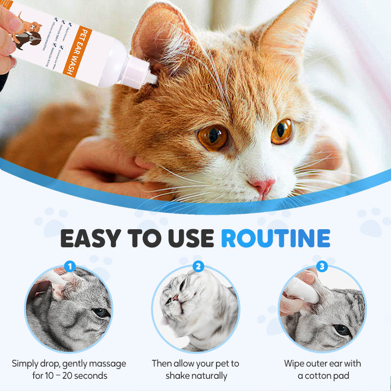 🐾 2 KAUFEN, 1 GRATIS! ✨ Der beruhigende Ohrenreiniger für sensible Hunde & Katzen - Mit hautberuhigender Aloe |  Reinigt schonend, beruhigt die Haut & beugt Entzündungen vor🌿👂