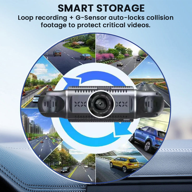 📢📢50 % Rabatt!!🥳📹Dashcam mit 4 Objektiven und HD-Nachtsicht🌙✨