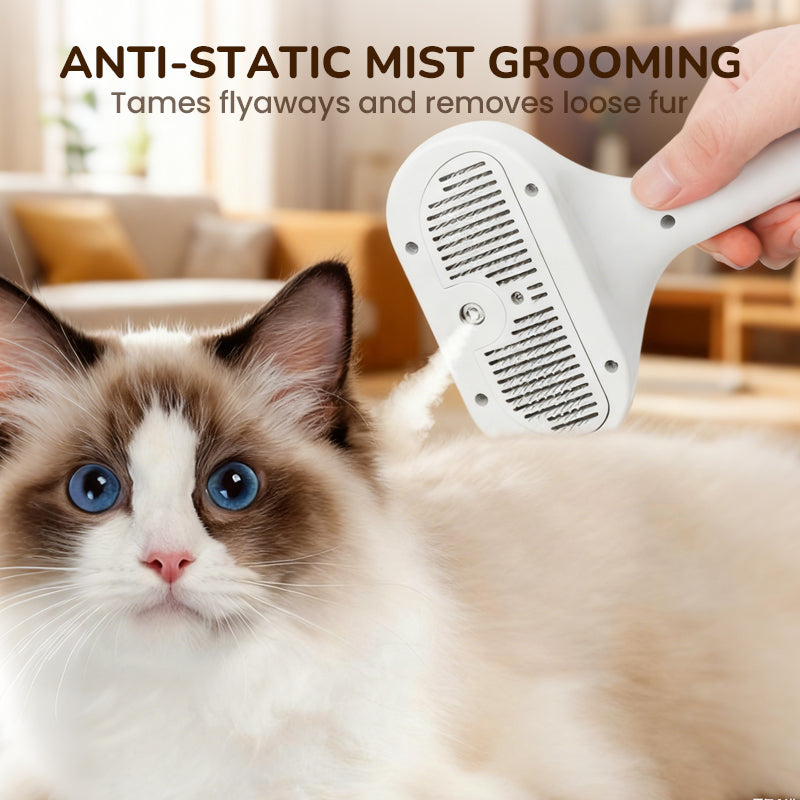 3-in-1-Tierhaar-Bürste mit Dampf