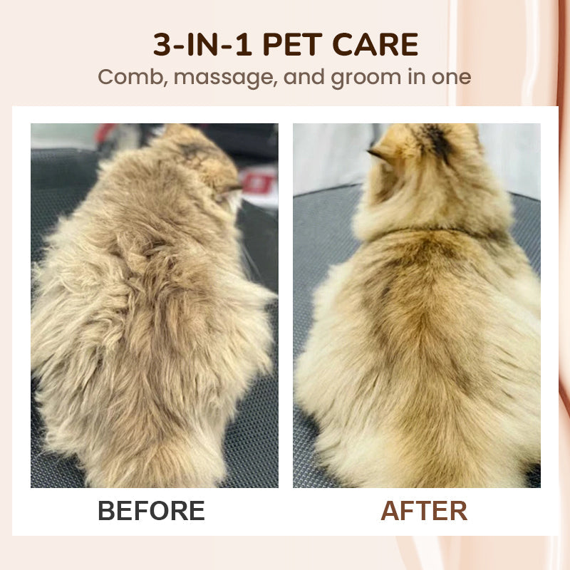 3-in-1-Tierhaar-Bürste mit Dampf