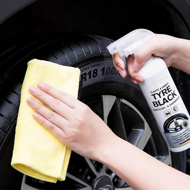 🚗 50% RABATT + BIS 28€ SPAREN ✨ Reifen-Glanz-Spray – langanhaltender Schutz & Hochglanz für Kunststoff & Gummi!
