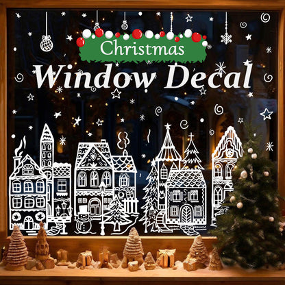 🎅Frühweihnachtsangebote – 50 % RABATT🎄Fensterdekorationsset mit Weihnachtsdorf