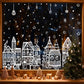 🎅Frühweihnachtsangebote – 50 % RABATT🎄Weihnachtsdorf-Fensterbilder-Set