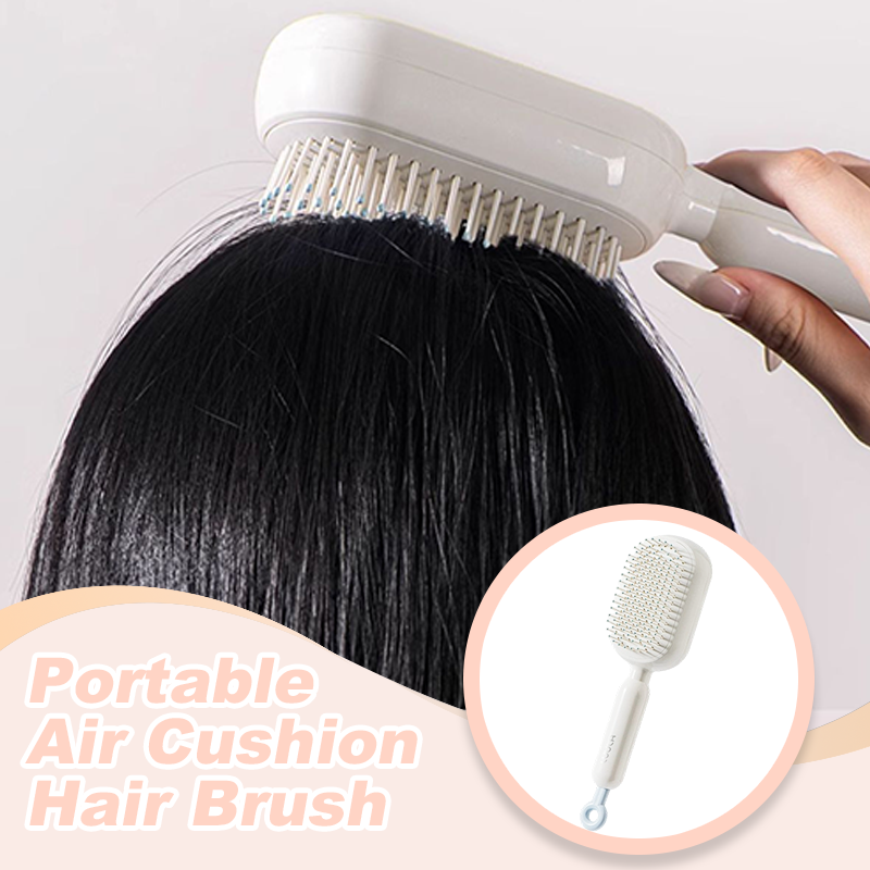 🔥🔥2. Stück nur für 7.99 €✨ Schluss mit ziepen und brechenden Haaren!💆‍♀️ Tragbare Luftkissen-Haarbürste durch jedes Haar 🌸