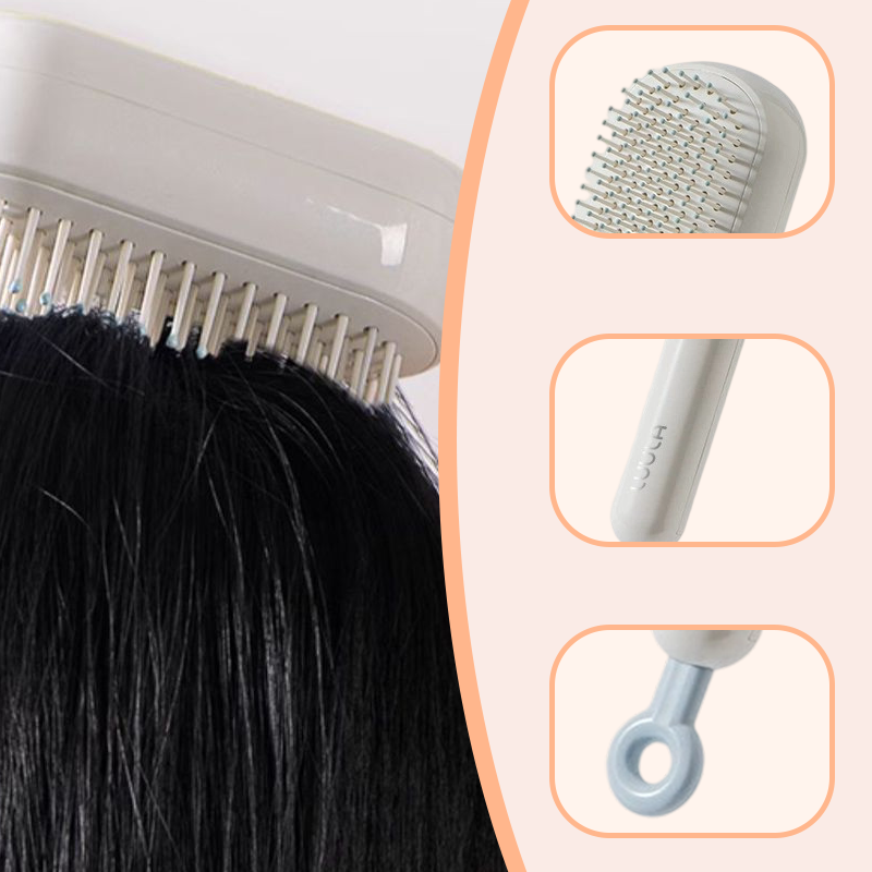 🔥🔥2. Stück nur für 7.99 €✨ Schluss mit ziepen und brechenden Haaren!💆‍♀️ Tragbare Luftkissen-Haarbürste durch jedes Haar 🌸