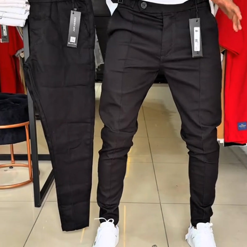 🔈🔈50% RABATT🔥👖Herrenhose mit schmaler Passform und verstellbarem Bund