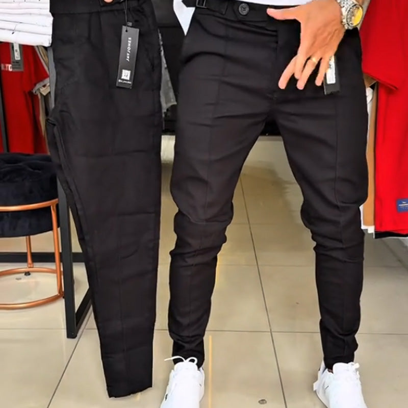 🔈🔈50% RABATT🔥👖Herrenhose mit schmaler Passform und verstellbarem Bund