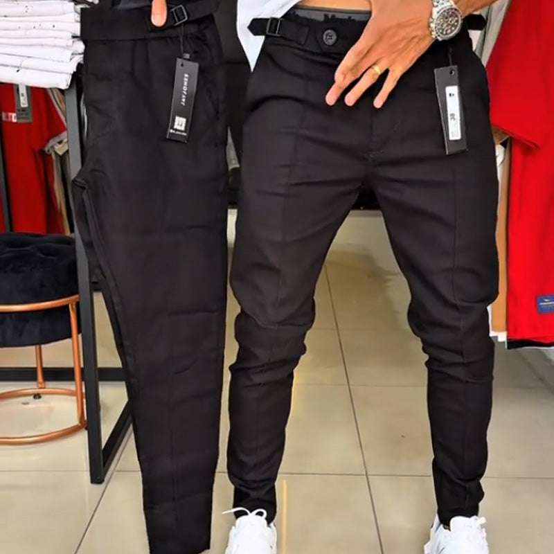 🔈🔈50% RABATT🔥👖Herrenhose mit schmaler Passform und verstellbarem Bund