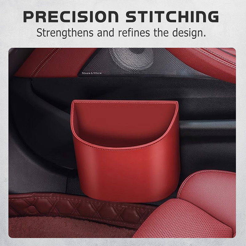 🚗🧺 Getränkehalter aus Leder für die Autotür – Große Öffnung für Getränke und Handy. Sicherer Clip-Befestigungsmechanismus. Robustes und stylisches PU-Leder. 🛡️✨