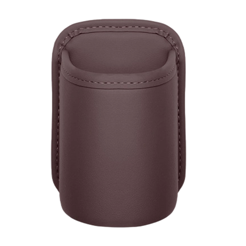 🚗🧺 Getränkehalter aus Leder für die Autotür – Große Öffnung für Getränke und Handy. Sicherer Clip-Befestigungsmechanismus. Robustes und stylisches PU-Leder. 🛡️✨