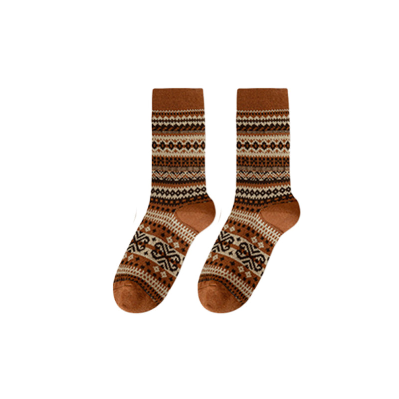 Socken im Retro-Ethno-Stil