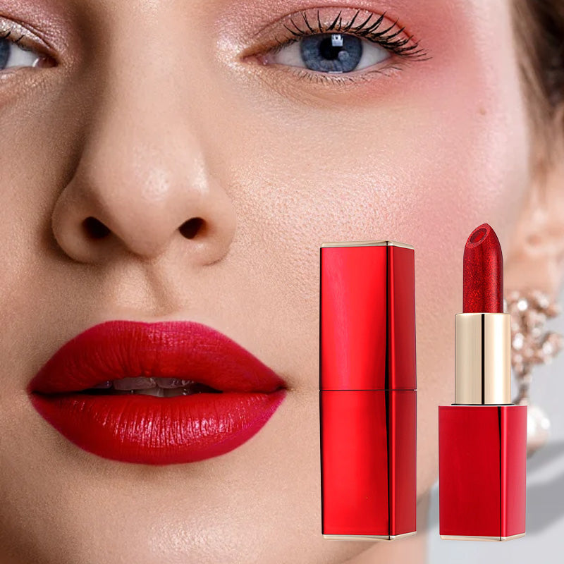 💄 KAUFE 3, ERHALTE 1 GRATIS! ✨✨Farbwechselnder Glitzer-Lippenstift – Feuchtigkeitsspendend, Lang anhaltend & Glitzer-Effekt 📦