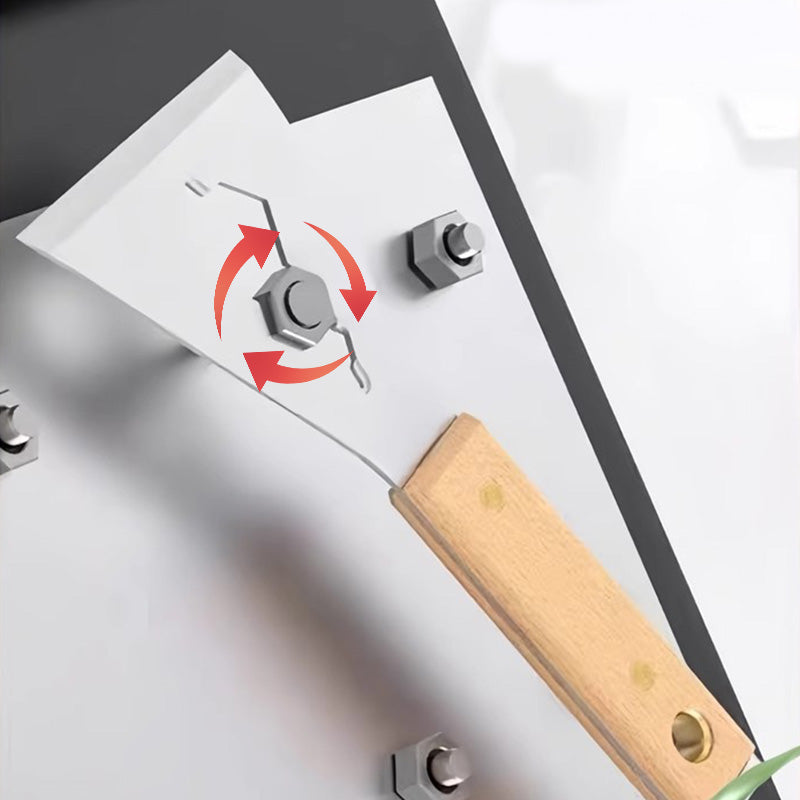 ✨🔨Alleskönner Holzgriff-Schaufel – 🎁🎁Renovations-Trend! Je mehr kaufst, desto mehr gratis! 🧰👷‍♂️Für DIY & Profis Multifunktions-Spachtel mit Holzgriff