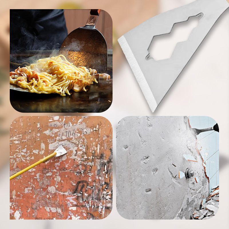 ✨🔨Alleskönner Holzgriff-Schaufel – 🎁🎁Renovations-Trend! Je mehr kaufst, desto mehr gratis! 🧰👷‍♂️Für DIY & Profis Multifunktions-Spachtel mit Holzgriff