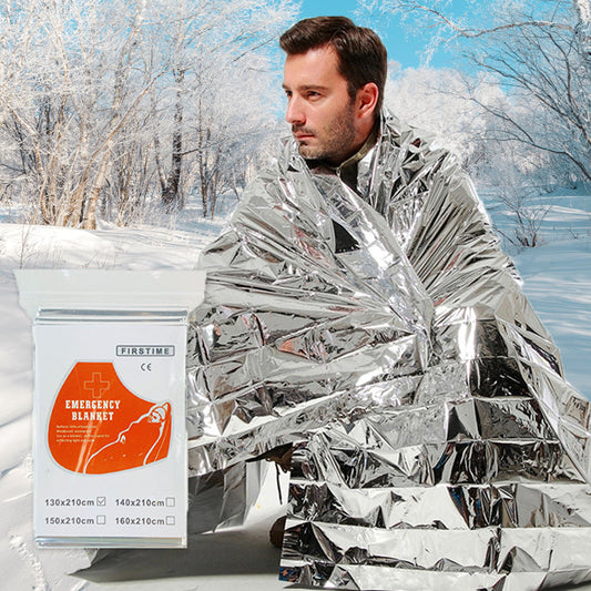 🔥2 Kaufen 1 Gratis｜Doppelseitige Notfalldecke Wasserdicht Winddicht Tragbar, Rettungsdecke für Outdoor Auto Camping