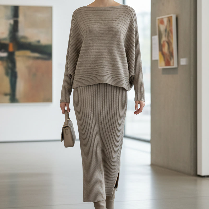 🌟Nie mehr Outfit-Stress – Geripptes Damen-Set mit perfekter Passform | 👚Jetzt 50 % reduziert + versandkostenfrei