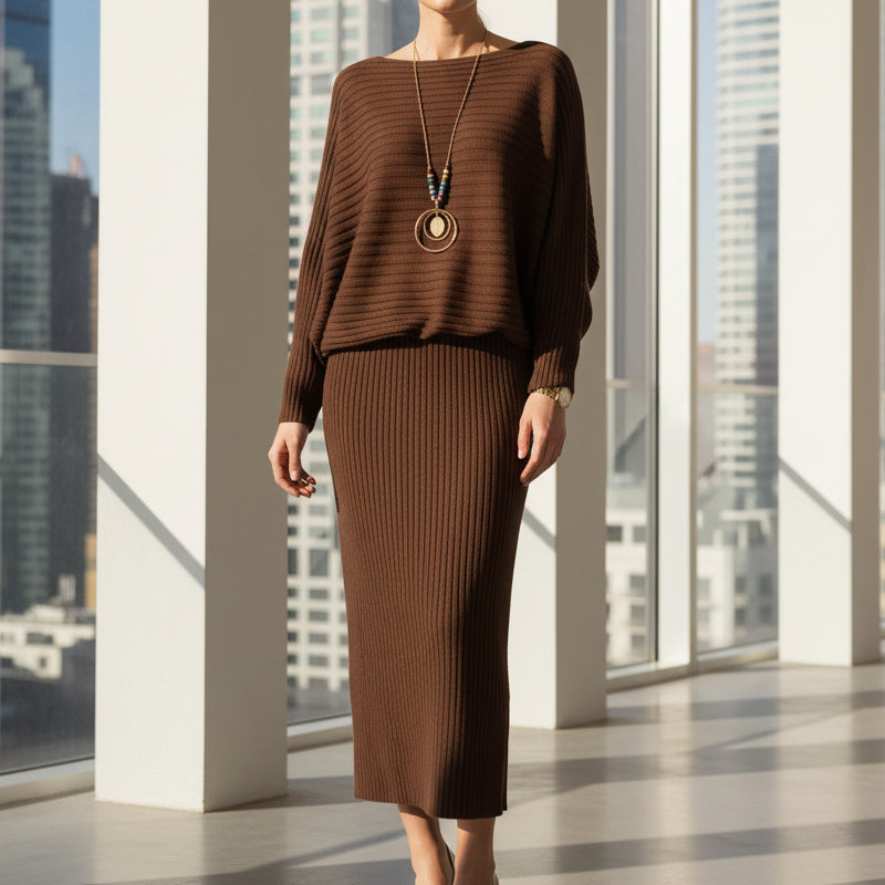 🌟Nie mehr Outfit-Stress – Geripptes Damen-Set mit perfekter Passform | 👚Jetzt 50 % reduziert + versandkostenfrei