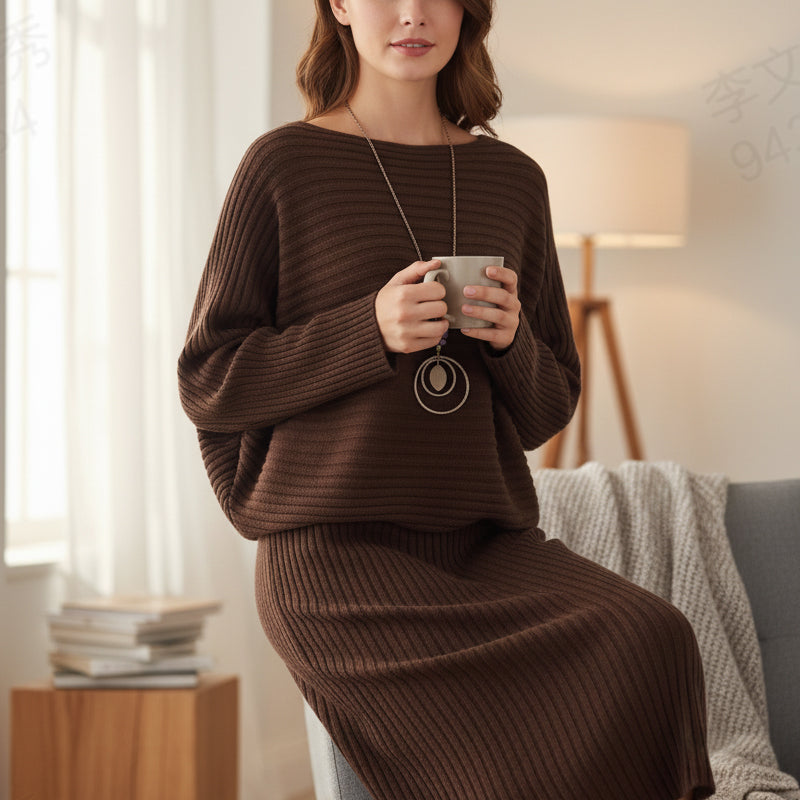 🌟Nie mehr Outfit-Stress – Geripptes Damen-Set mit perfekter Passform | 👚Jetzt 50 % reduziert + versandkostenfrei
